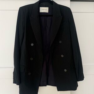 Aritzia babaton pinstripe navy blue blazer